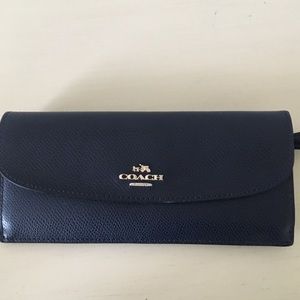 Navy blue Coach wallet